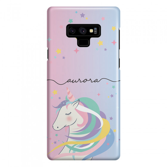 SAMSUNG - Galaxy Note 9 - 3D Snap Case - Pink Unicorn Handwritten