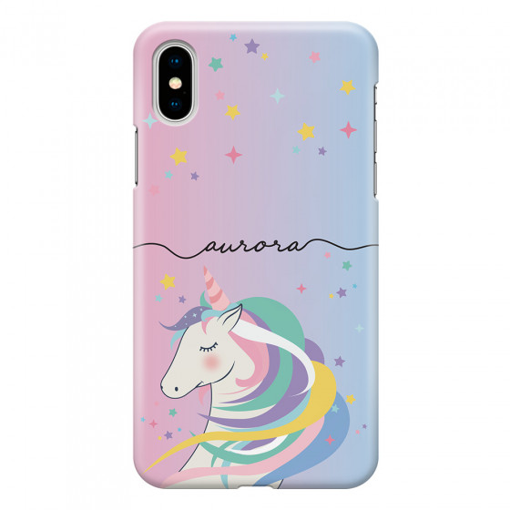 APPLE - iPhone X - 3D Snap Case - Pink Unicorn Handwritten