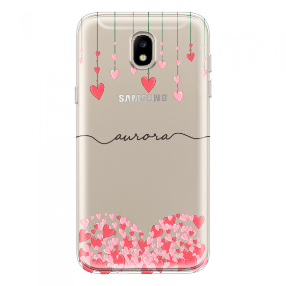SAMSUNG - Galaxy J3 2017 - Soft Clear Case - Love Hearts Strings