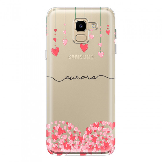 SAMSUNG - Galaxy J6 - Soft Clear Case - Love Hearts Strings