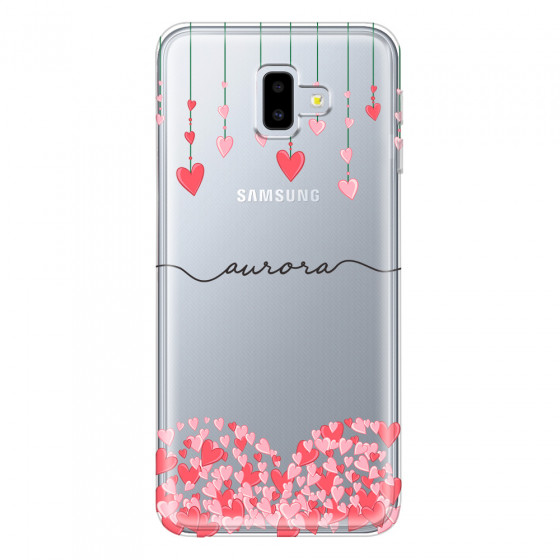 SAMSUNG - Galaxy J6 Plus - Soft Clear Case - Love Hearts Strings