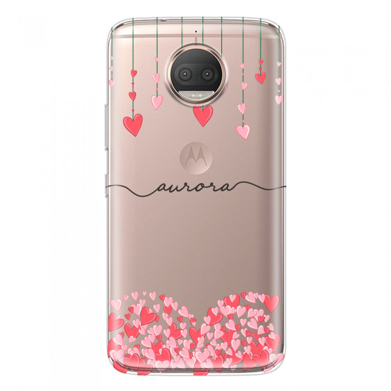 MOTOROLA by LENOVO - Moto G5s Plus - Soft Clear Case - Love Hearts Strings