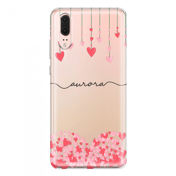 HUAWEI - P20 - Soft Clear Case - Love Hearts Strings