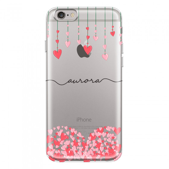 APPLE - iPhone 6S - Soft Clear Case - Love Hearts Strings