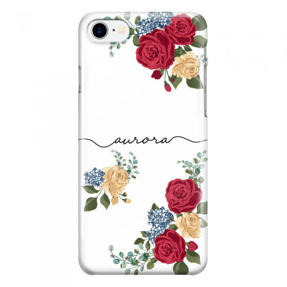 APPLE - iPhone 7 - 3D Snap Case - Red Floral Handwritten