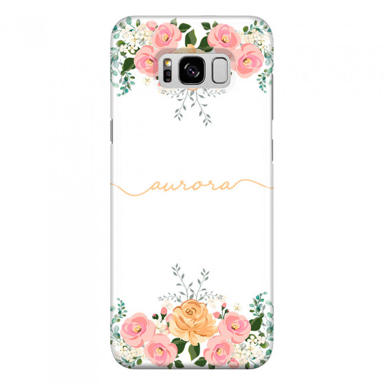 SAMSUNG - Galaxy S8 - 3D Snap Case - Gold Floral Handwritten