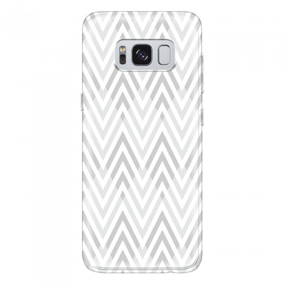 SAMSUNG - Galaxy S8 Plus - Soft Clear Case - Zig Zag Patterns