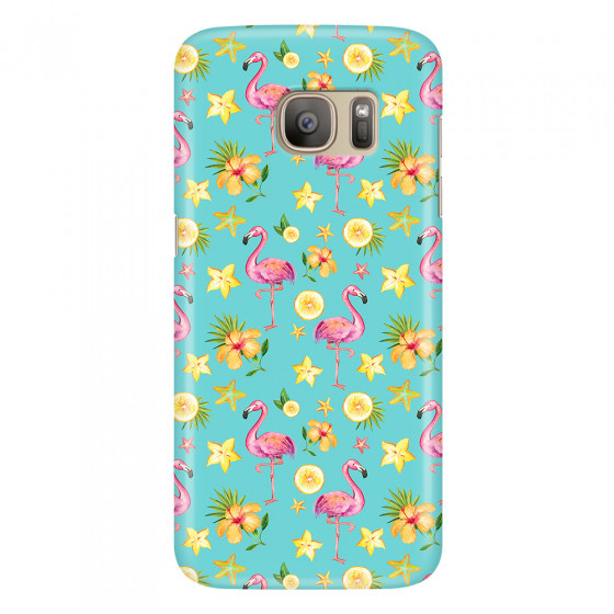 SAMSUNG - Galaxy S7 - 3D Snap Case - Tropical Flamingo I