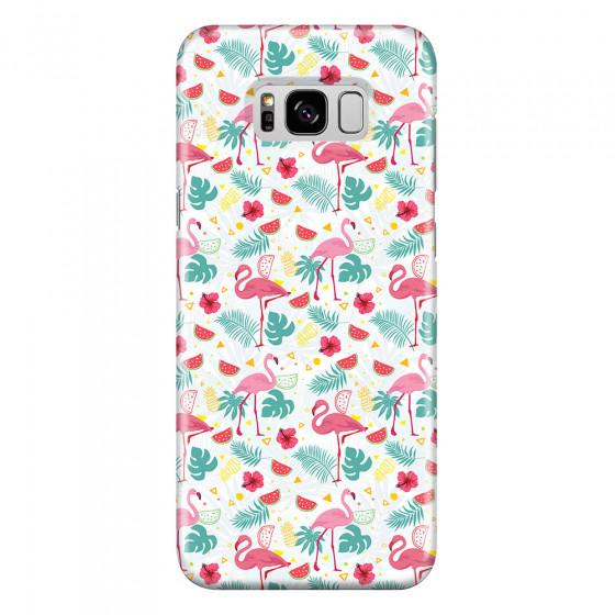 SAMSUNG - Galaxy S8 - 3D Snap Case - Tropical Flamingo II