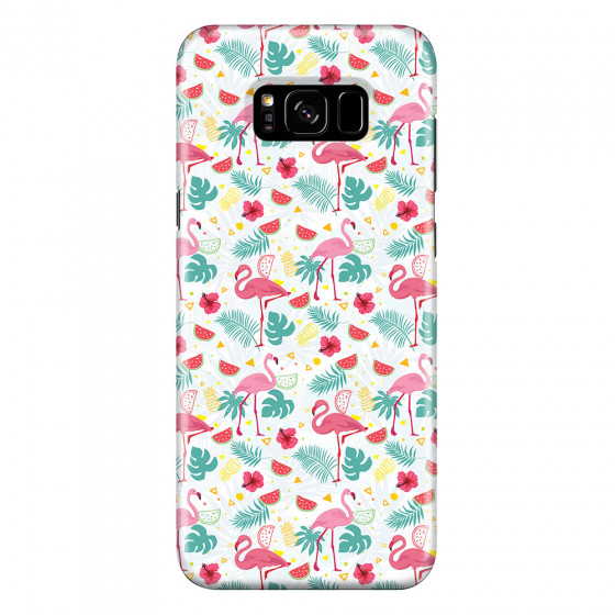 SAMSUNG - Galaxy S8 Plus - 3D Snap Case - Tropical Flamingo II