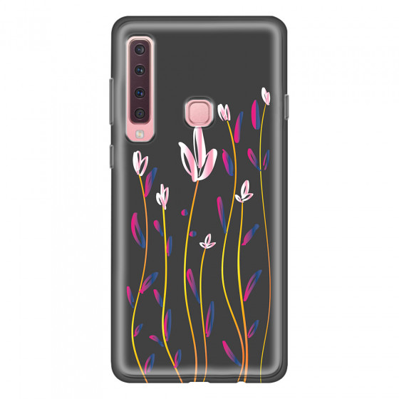 SAMSUNG - Galaxy A9 2018 - Soft Clear Case - Pink Tulips