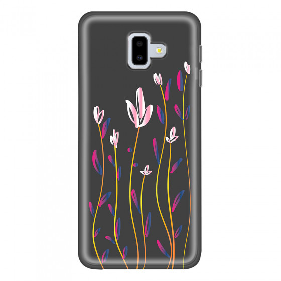 SAMSUNG - Galaxy J6 Plus - Soft Clear Case - Pink Tulips