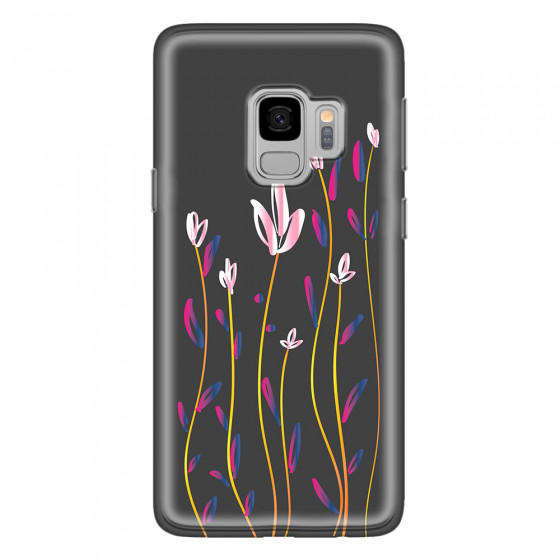 SAMSUNG - Galaxy S9 - Soft Clear Case - Pink Tulips