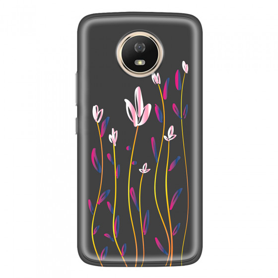 MOTOROLA by LENOVO - Moto G5s - Soft Clear Case - Pink Tulips