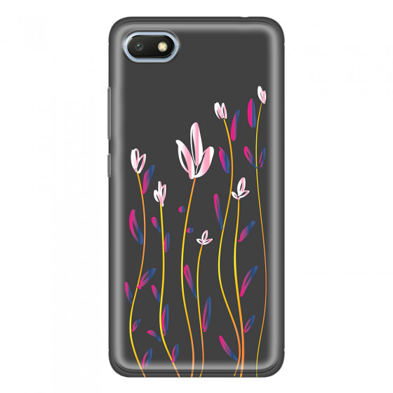 XIAOMI - Redmi 6A - Soft Clear Case - Pink Tulips