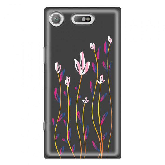 SONY - Sony XZ1 Compact - Soft Clear Case - Pink Tulips