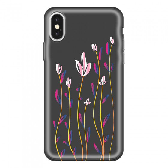 APPLE - iPhone X - Soft Clear Case - Pink Tulips