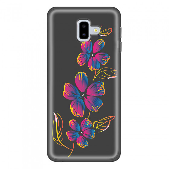 SAMSUNG - Galaxy J6 Plus - Soft Clear Case - Spring Flowers In The Dark