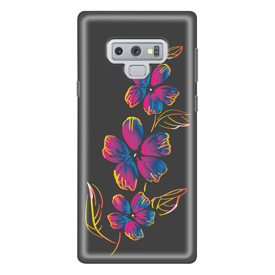 SAMSUNG - Galaxy Note 9 - Soft Clear Case - Spring Flowers In The Dark