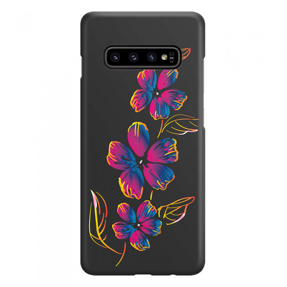 SAMSUNG - Galaxy S10 - 3D Snap Case - Spring Flowers In The Dark