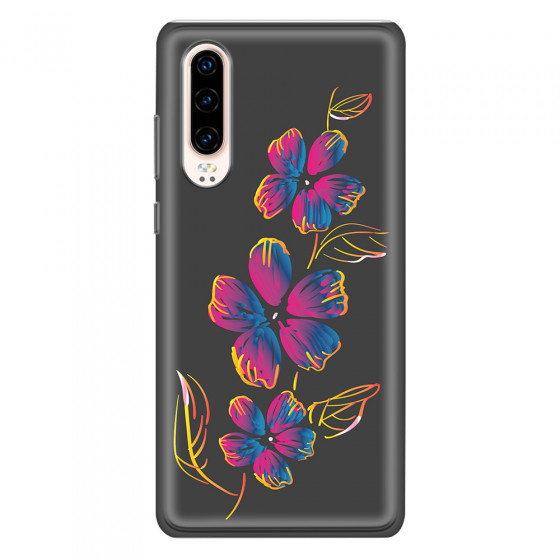 HUAWEI - P30 - Soft Clear Case - Spring Flowers In The Dark