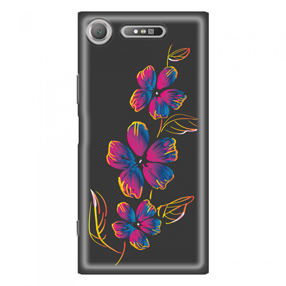 SONY - Sony XZ1 - Soft Clear Case - Spring Flowers In The Dark