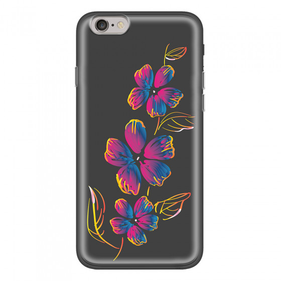 APPLE - iPhone 6S - Soft Clear Case - Spring Flowers In The Dark