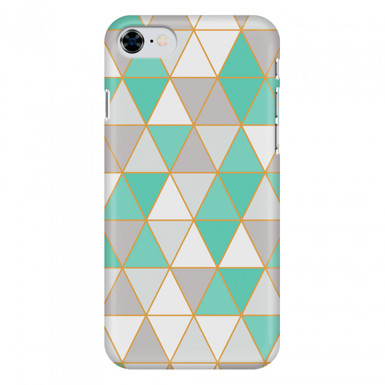 APPLE - iPhone 8 - 3D Snap Case - Green Triangle Pattern