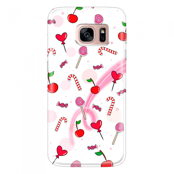 SAMSUNG - Galaxy S7 - Soft Clear Case - Candy White
