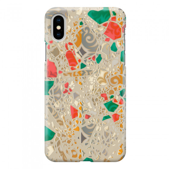 APPLE - iPhone XS Max - 3D Snap Case - Terrazzo Design Gold