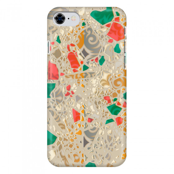 APPLE - iPhone 8 - 3D Snap Case - Terrazzo Design Gold