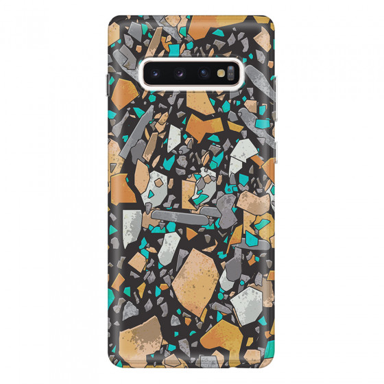 SAMSUNG - Galaxy S10 Plus - Soft Clear Case - Terrazzo Design VII
