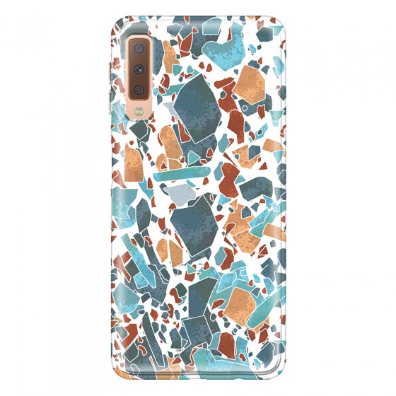 SAMSUNG - Galaxy A7 2018 - Soft Clear Case - Terrazzo Design IV