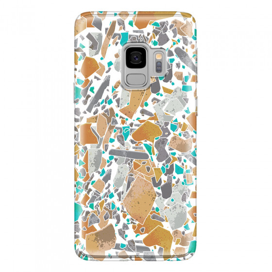 SAMSUNG - Galaxy S9 - Soft Clear Case - Terrazzo Design III