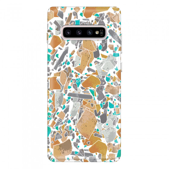 SAMSUNG - Galaxy S10 - Soft Clear Case - Terrazzo Design III