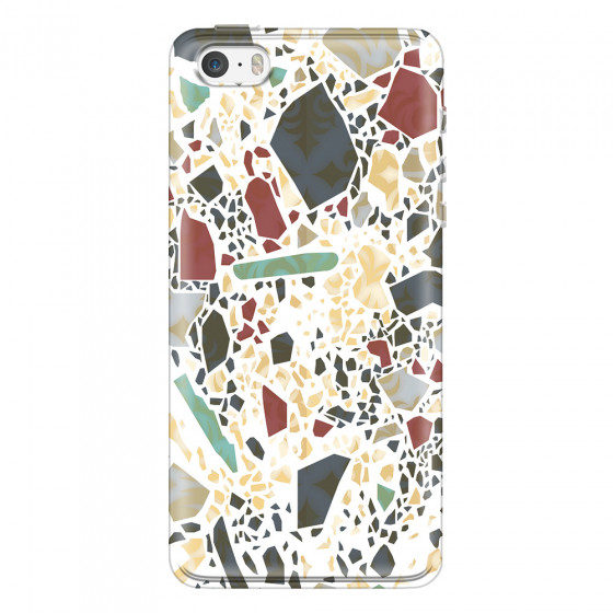 APPLE - iPhone 5S - Soft Clear Case - Terrazzo Design IX