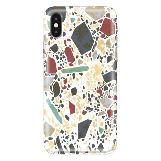 APPLE - iPhone XS Max - Soft Clear Case - Terrazzo Design IX
