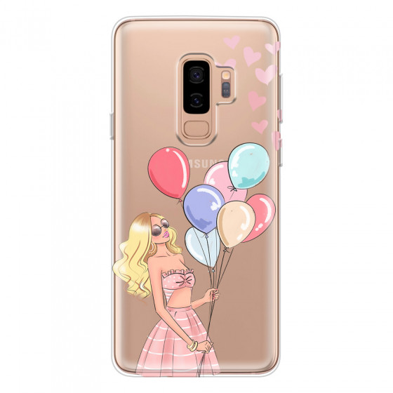 SAMSUNG - Galaxy S9 Plus - Soft Clear Case - Balloon Party