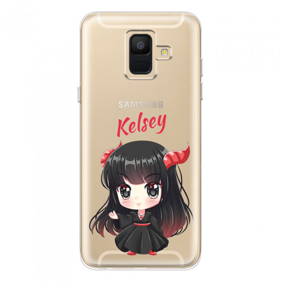 SAMSUNG - Galaxy A6 - Soft Clear Case - Chibi Kelsey