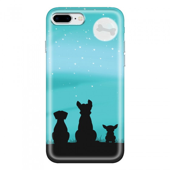 APPLE - iPhone 8 Plus - Soft Clear Case - Dog's Desire Blue Sky