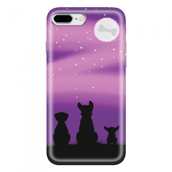 APPLE - iPhone 8 Plus - Soft Clear Case - Dog's Desire Violet Sky