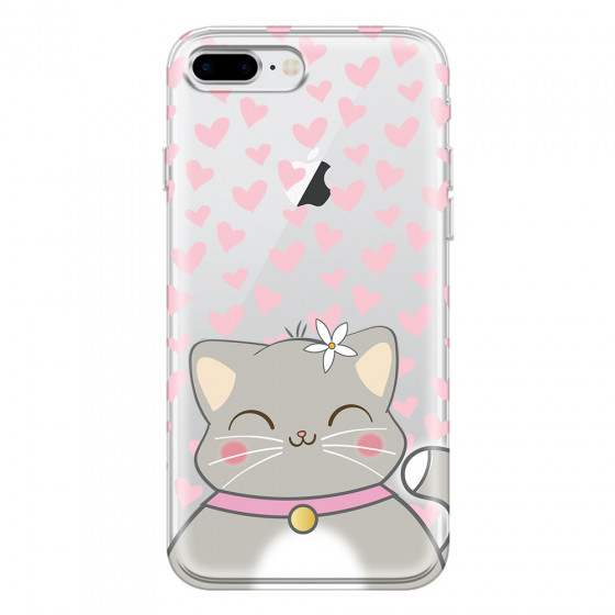 APPLE - iPhone 8 Plus - Soft Clear Case - Kitty