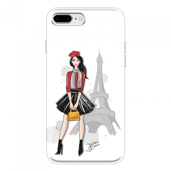 APPLE - iPhone 8 Plus - Soft Clear Case - Paris With Love
