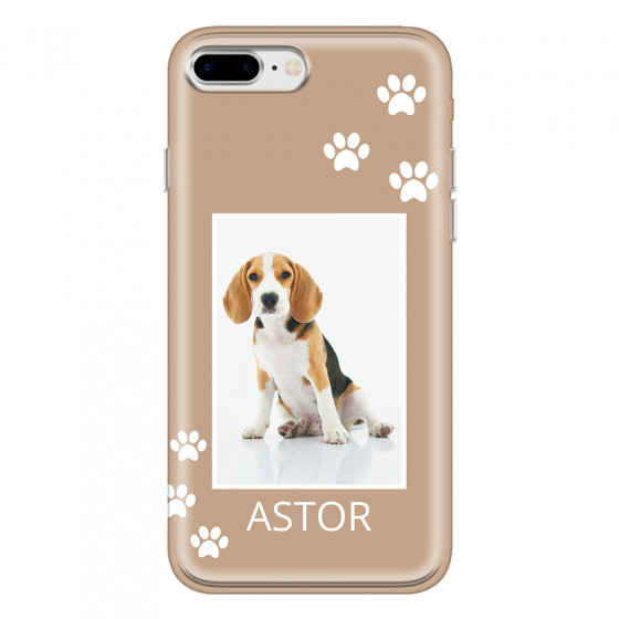 APPLE - iPhone 8 Plus - Soft Clear Case - Puppy