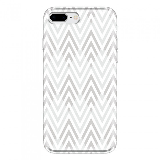 APPLE - iPhone 8 Plus - Soft Clear Case - Zig Zag Patterns