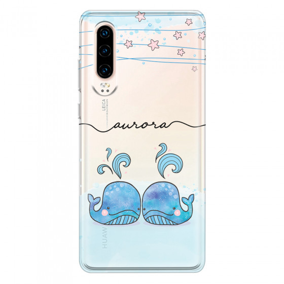 HUAWEI - P30 - Soft Clear Case - Little Whales