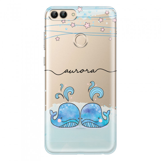 HUAWEI - P Smart 2018 - Soft Clear Case - Little Whales