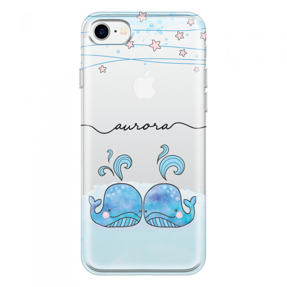 APPLE - iPhone 7 - Soft Clear Case - Little Whales