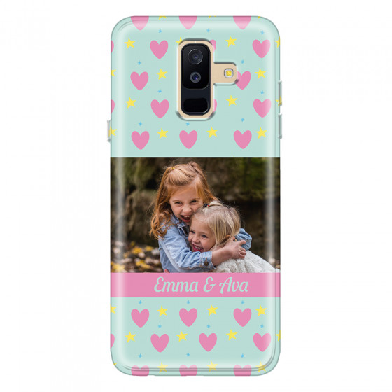SAMSUNG - Galaxy A6 Plus - Soft Clear Case - Heart Shaped Photo