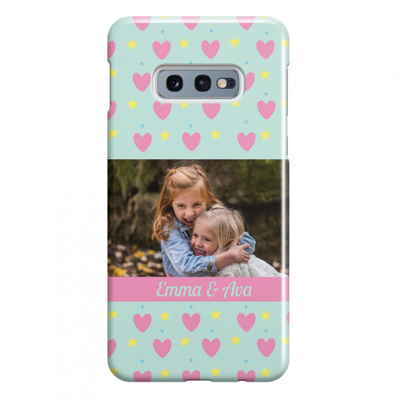 SAMSUNG - Galaxy S10e - 3D Snap Case - Heart Shaped Photo